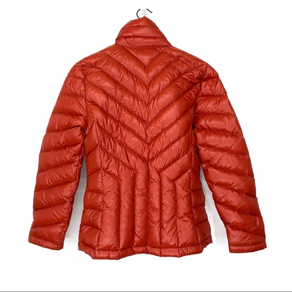 Kenneth Cole Reaction Russet Orange Down Filled Jacket Puffer Coat Fall Winter - Picture 2 of 16